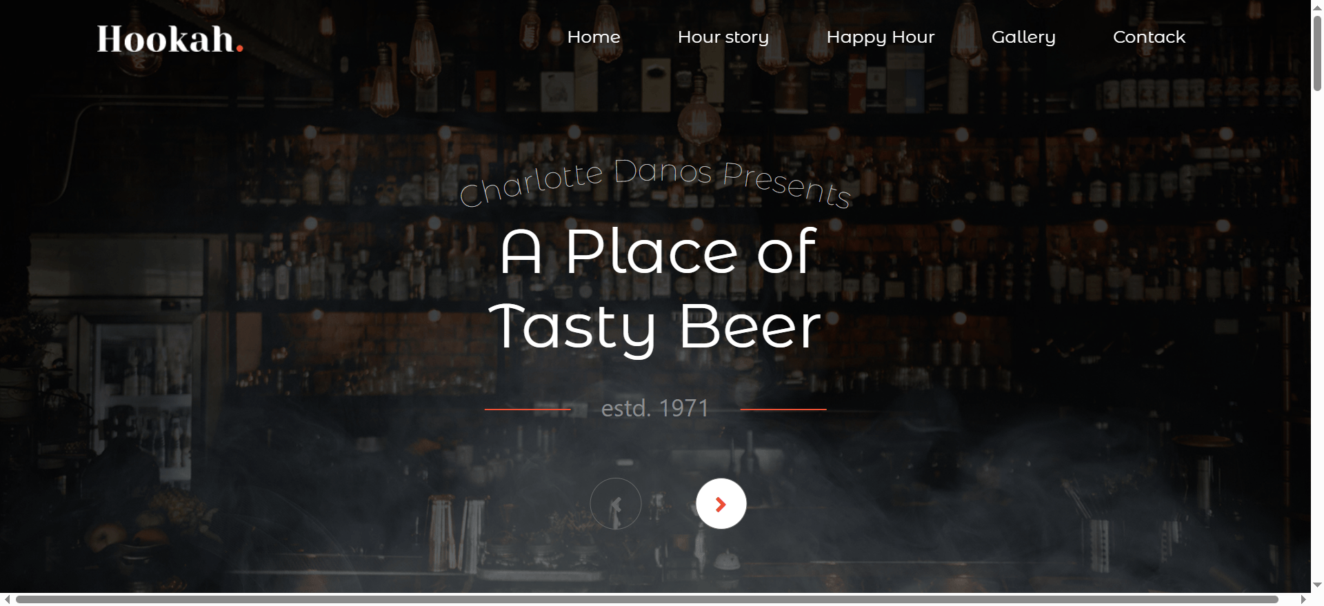 Hookha - Premium E-Commerce Landing Page Design using Bootstrap